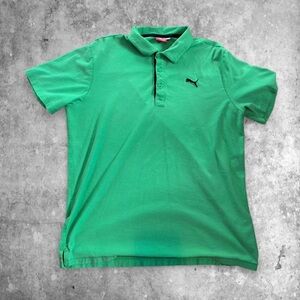 Puma Vibrant Green Men's Polo Shirt